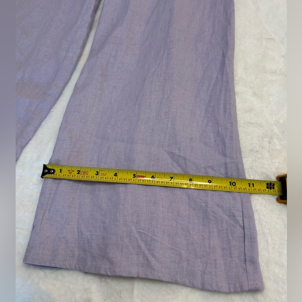 Forever 21 Lavender Linen Blend Wide Leg Jumpsuit XS NWT - Picture 14 of 14
